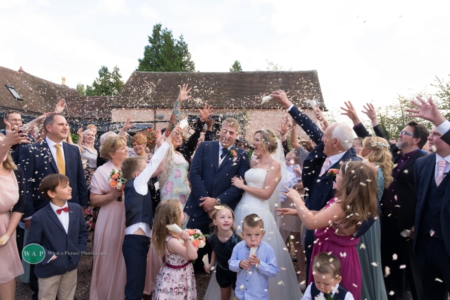 confetti shower by What a Picture Photography